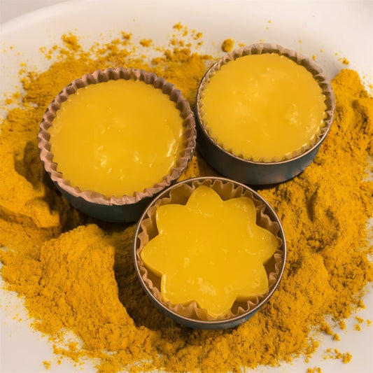 Turmeric solids lotion bars